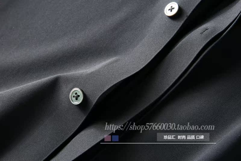 Xuân 2019 xuân cao cấp liền mạch gel mượt chống nhăn miễn phí hot nam kinh doanh giản dị áo sơ mi dài tay thon - Áo mẫu áo sơ mi công sở