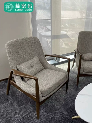 Дизайнерский минималистичный ретро диван из натурального дерева для отдыха