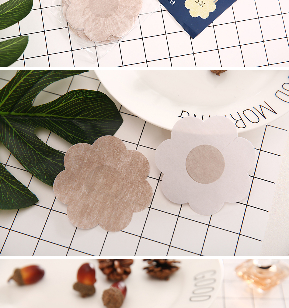 Quần bơi thể thao vô hình đồ lót chống va chạm chống đi silicone không dệt núm vú dán ngực tạo khe