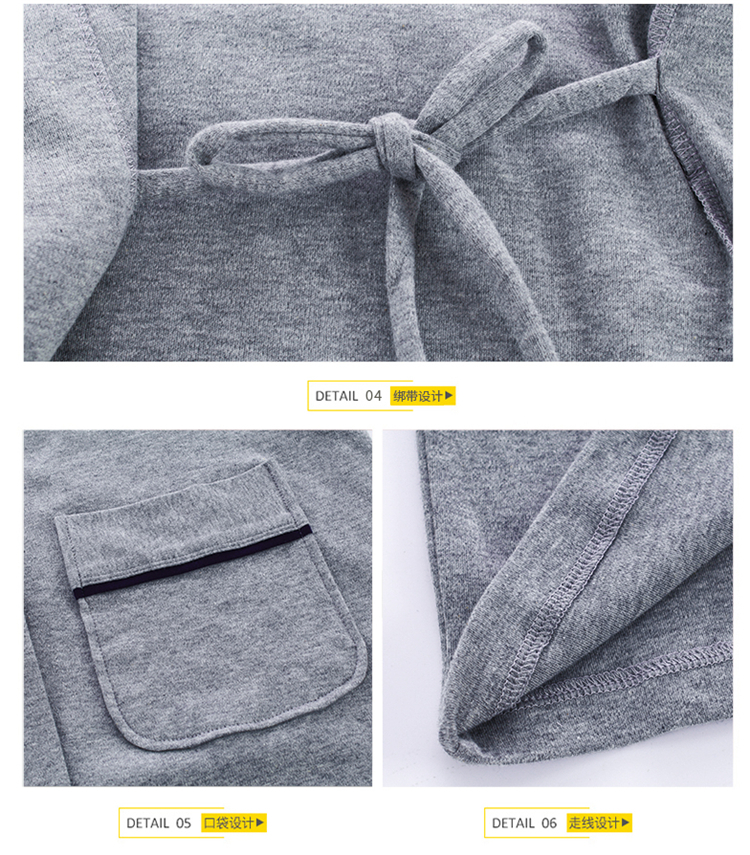 Áo ngủ đôi mùa xuân mùa thu áo choàng tắm mùa hè nam và nữ áo dài tay áo dài cotton phần áo tắm cotton đầm ngủ đẹp
