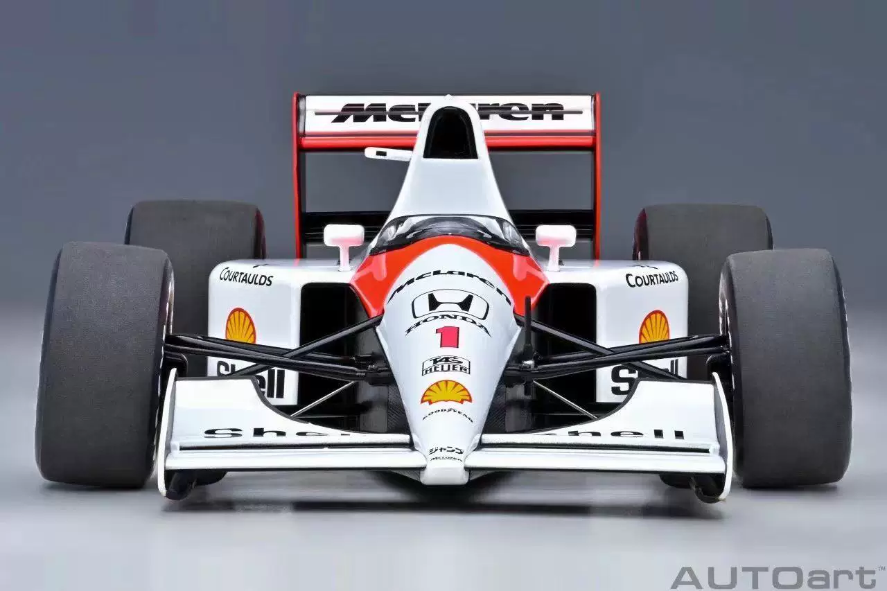Autoart AA 1:18 Micharan Honda MP4/6 GP 1991 A.senna#1 картина модель автомобиля