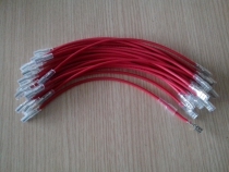 Battery battery 4 8mm insert spring cable with insulating sheath 1 5 2 5 square wire