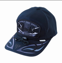Japans Gamakatsu GM-9896 waterproof breathable windproof sunshade fishing hat black black gold
