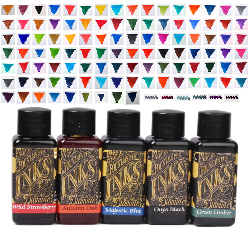 111 color full positive dress 30ml UK original wearing amiDiamine colored dye pen ink Wild strawberry red-Taobao