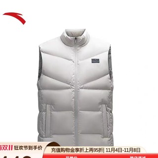 安踏速暖羽绒丨男士羽绒马甲2024冬季新款立领保暖上衣152447912