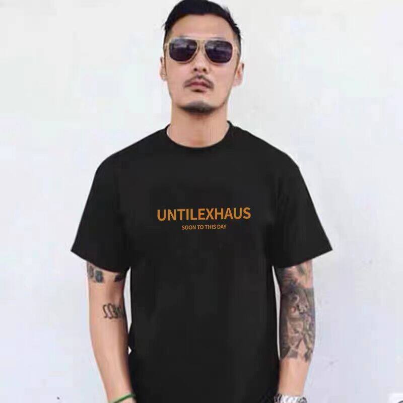 Shawn Yue short-sleeved Hong Kong style new summer T-shirt men's loose round neck cotton half-sleeve tops couples wear large size