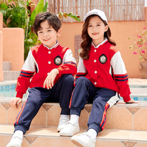 Elementary School Uniforms Fall Sports Suit Fall Sports Suit Kindergarten Garden Clothing Spring Autumn Clothing for men and women Childrens class uniforms Baseball Uniform Pure Cotton