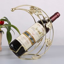 Creative wine rack wine cabinet ornaments goblet upside down wine cup holder wine bottle rack iron wine set household wine rack