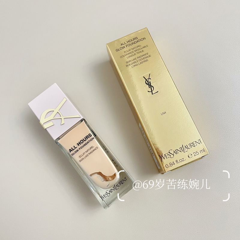 Ysl Saint Laurent 25 New Product Powder Cover Long-Lasting Radiant Liquid Foundation 25ml Moisturizing and Long-Lasting Makeup Lc1 Ln4