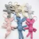 Burlap teddy bear doll ຂາຍາວ scarf bear bag pendant diy creative keychain plush toy bunny