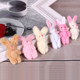 Super ງາມ plush toy ຜົມຍາວຮ່ວມ rabbit doll diy ຄວາມຄິດສ້າງສັນ brooch buckle ເຄື່ອງປະດັບເຄື່ອງນຸ່ງຫົ່ມຖົງ doll