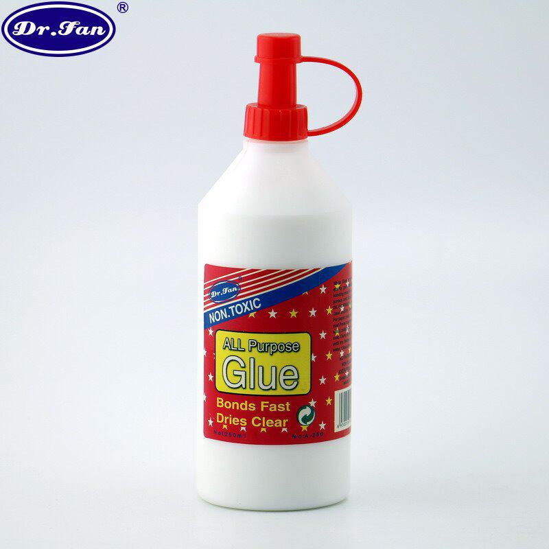 White Latex Painting Class Safety Non-toxic Speed Dry Super Stick Round Bottle Pull Ring Woodwork Glue White Glue 250ml