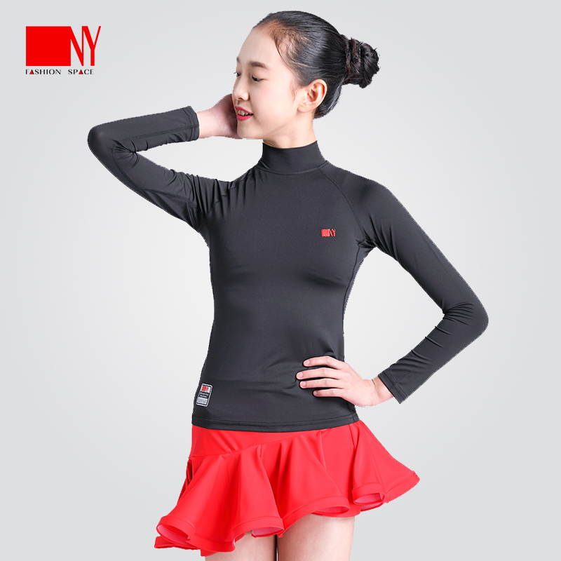 NY Na Yi children Latin dance suit Girls training suit Modern dance suit Long sleeve dance clothing training suit