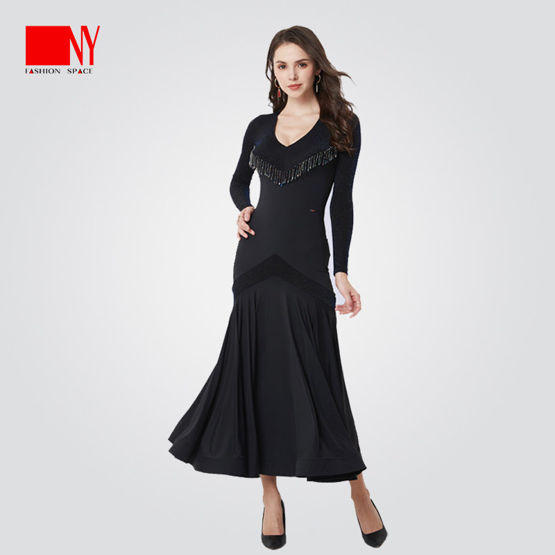NY Nery New Morden Dance Ocean Dress Waltz Tango Standard Dance Dress Hearse Fluo Latin Dancing Dancing