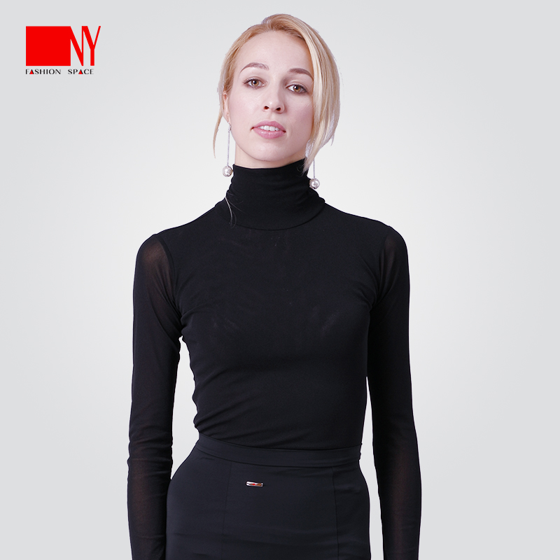 NY Na Yi new training suit women's modern Latin dance dress casual mesh high collar T-shirt practice dance suit