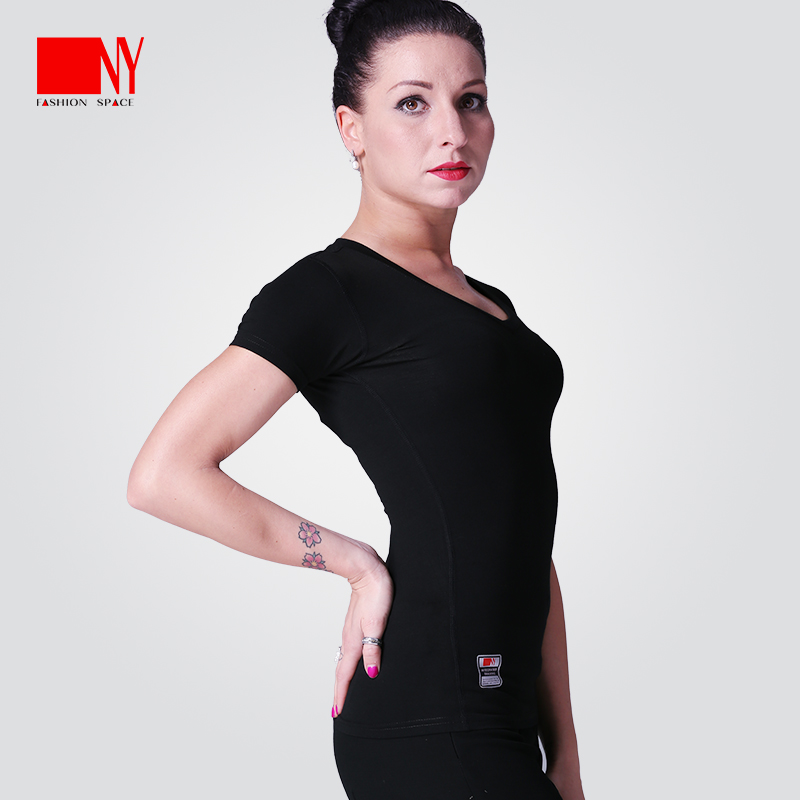 NY Na Yi dance dress modern dance top women's adult new short-sleeved waltz national standard dance modern dance practice suit