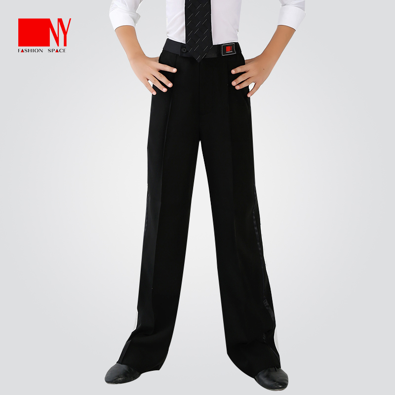 Na Yi dance costume children's boys Latin dance suit bottom pants modern national standard dance competition regulations standard uniform