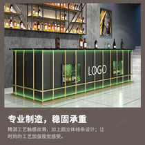 Industrial style bar bar table barbecue shop cashier corner clothing store small front desk reception desk