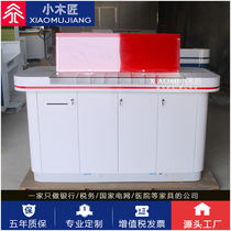 Baked paint bank fill-in table Rural Commercial Bank one-sided fill-in table fill-in demonstration counter bank-specific office furniture