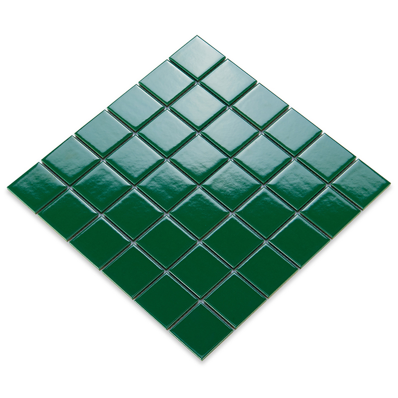 Ceramic Ink Green Mosaic Pure Color Shower Room Non-slip Brick Blue Yellow Grey Green Exterior Wall Makeup Room Balcony Storefront