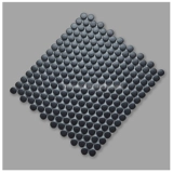 Круглая керамическая мозаика, скандинавская черно-белая декоративная плитка, противоскользящая напольная плитка для ванной комнаты и магазина