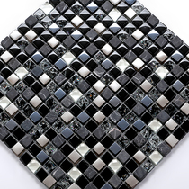 Mosaic ice-cracked glass crystal tile gold view background wall pasted bar KTV toilet