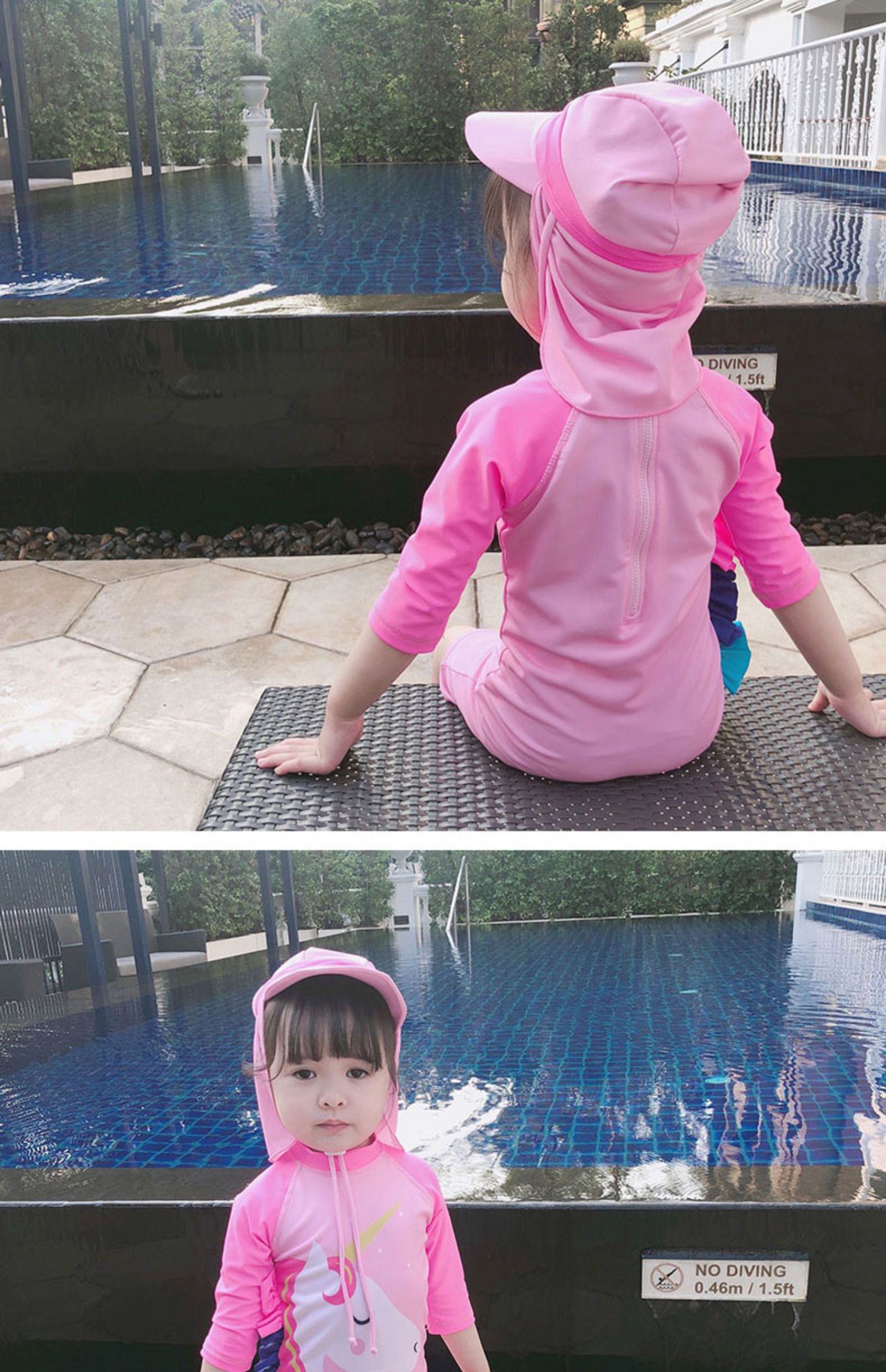 Ins mẫu người mẫu đồ bơi trẻ em gái cô gái kiểu dáng em bé áo tắm một mảnh cô gái đồ bơi bé trai - Bộ đồ bơi của Kid áo tắm trẻ em