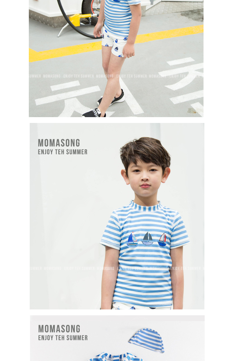 Áo tắm cho trẻ em trai Bố đi chơi tối đa với ngày lễ - Bộ đồ bơi của Kid đồ bơi cho be trai