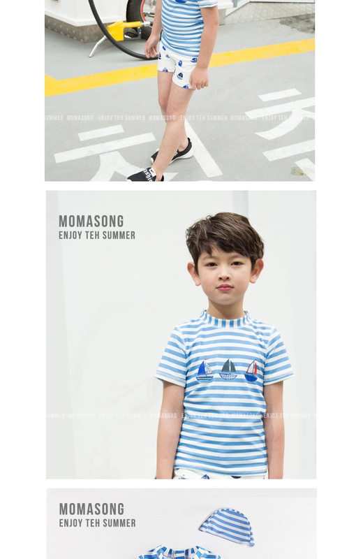 Áo tắm cho trẻ em trai Bố đi chơi tối đa với ngày lễ - Bộ đồ bơi của Kid đồ bơi trẻ con