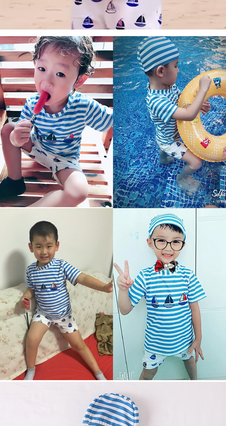Áo tắm cho trẻ em trai Bố đi chơi tối đa với ngày lễ - Bộ đồ bơi của Kid đồ bơi cho be trai