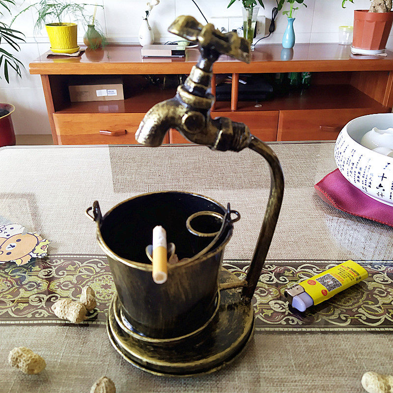 Creative Nordic Ins Wind Retro Industrial Wind Home Living Room Office Bar Personality Trends Light And Luxurious Ashtray