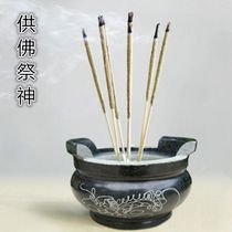 Stone Sculpture Vase Graveyard Sacrificial Stone Incense Stove Round Stone Incense Stove Rectangular Baifo Supplies