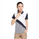 Hongxing Erke thể thao áo thun ngắn tay nữ mùa hè nhanh khô thoáng khí rộng kích thước lớn ve áo đan áo polo nữ - Áo polo thể thao