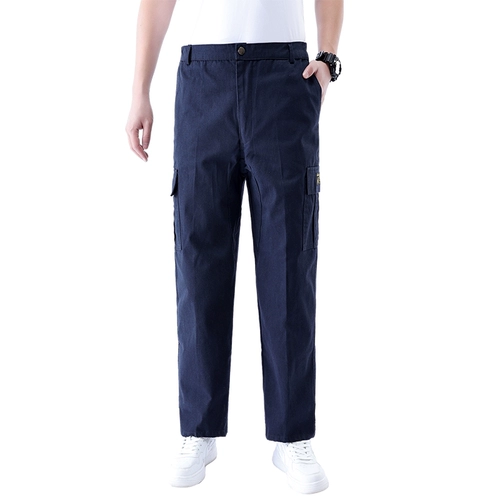 Хлопковые осенние износостойкие штаны для работы, увеличенная толщина, защита от ожогов