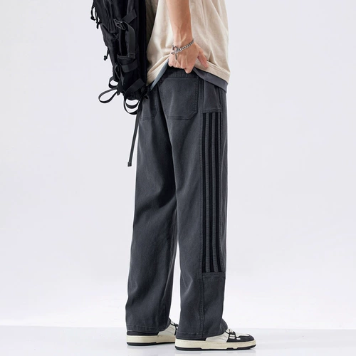 Летние спортивные штаны, свободный прямой крой, осенние