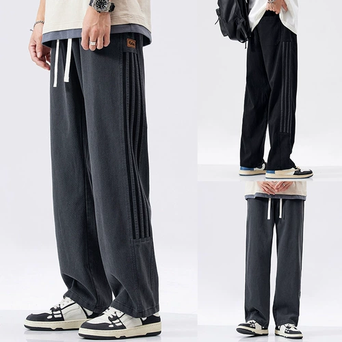 Летние спортивные штаны, свободный прямой крой, осенние