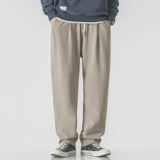 Весенние трикотажные осенние спортивные штаны для отдыха, свободный прямой крой