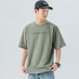 Хлопковая футболка для отдыха, короткий рукав, оверсайз