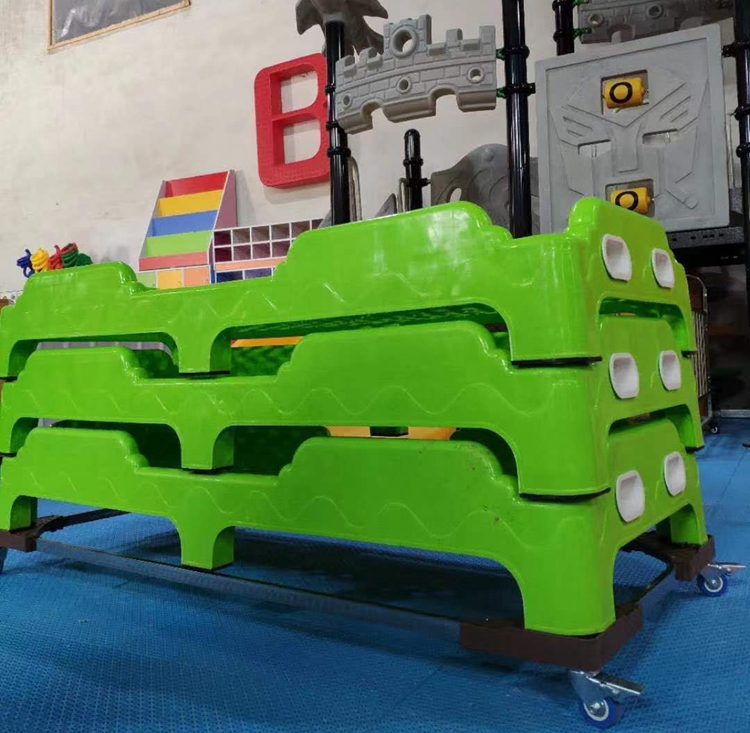 Nursery School Children Removable Bed Frame Push-and-pull Bed Bay Afternoon Plastic Telescopic Bed Pulley Universal Wheel Bed Castors-Taobao
