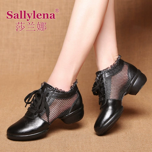 Летние туфли, танцующая обувь, мягкая подошва, из натуральной кожи