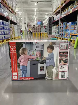 Sam Hape sound and light simulation kitchen boys and girls disguised home wine simulation cooking toys wooden children's kitchenware