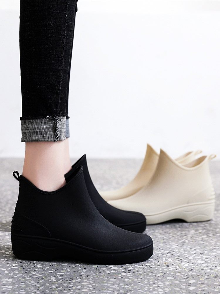 Japanese Rainshoe Summer Waterproof Shoes Waterproof and Slide Kitchen Shoes Small Solid Shoes Shoes Shoes Shoes Shoes