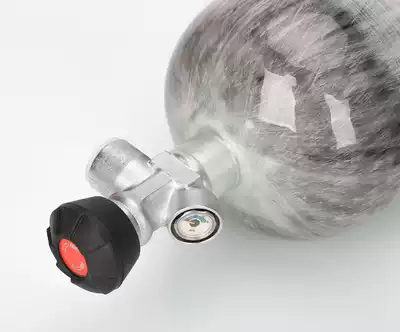Carbon fiber bottle head valve with meter gas cylinder valve high pressure explosion-proof bottle head valve 30MPA large rotation small connection valve