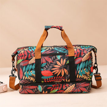New lightweight sports fitness bag, trendy short-distance travel large-capacity luggage bag, shoulder portable storage travel bag