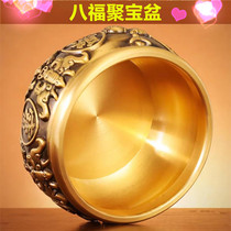 Pure copper cornucopia ornaments to attract wealth household solid all-copper home living room entrance large piggy bank copper cylinder opened