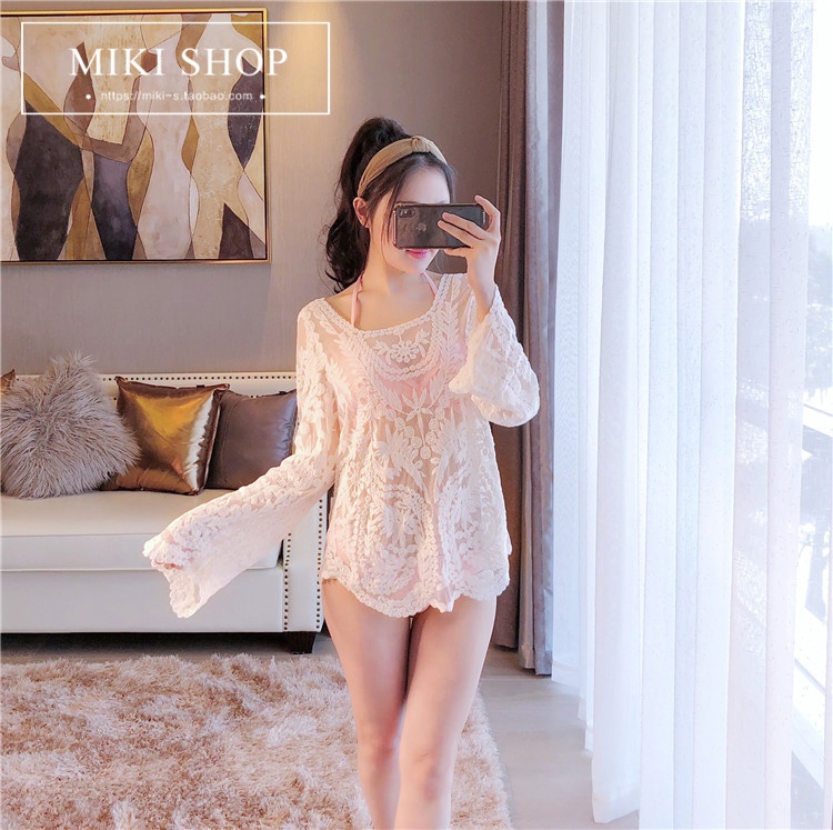Bộ bikini áo tắm ba mảnh nữ gợi cảm Hàn Quốc mùa xuân nhỏ nóng bỏng ngực lớn ngực nhỏ thu thập 2018 áo tắm mới áo tắm đẹp 2021
