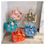 Мультяшная вместительная и большая детская льняная сумка для матери и ребенка, подарок на день рождения