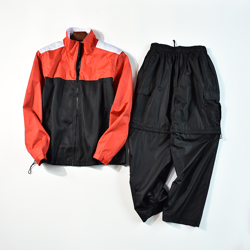 Bộ đồ thể thao cho nam và nữ Các cặp đôi thể thao Quần dài tay ngắn Quần short tay ngắn có thể tháo rời - Thể thao sau quần áo thể thao
