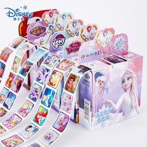 Disney Frozen Reward Stickers Kids Cartoon Toy Roll Stickers Kindergarten Pony Polly Stickers