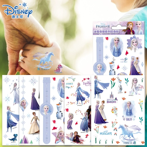 Детские водонепроницаемые тату наклейки, пони, мультяшная игрушка для принцессы, «Холодное сердце», принцесса Эльза